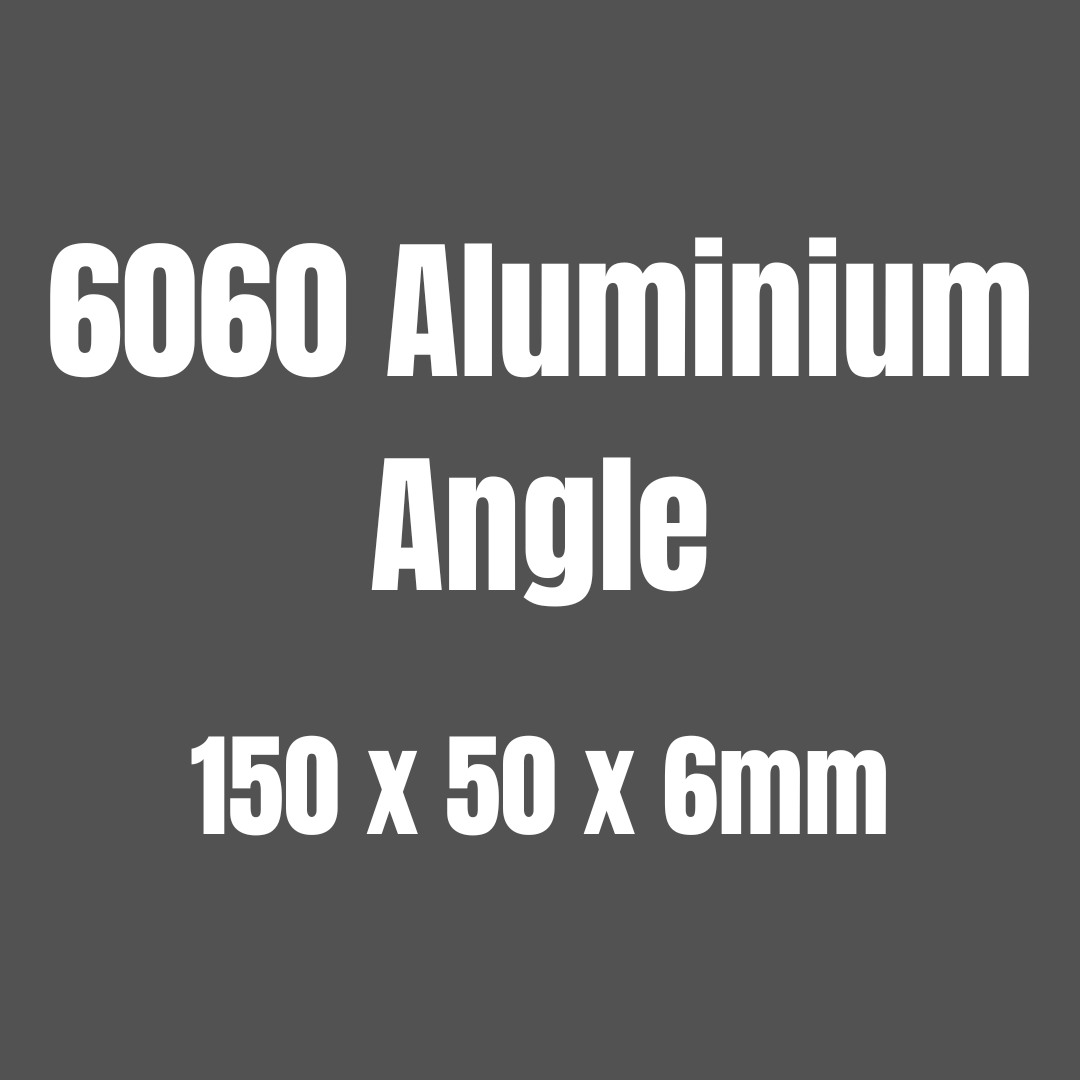 Aluminium 6060 angle 150x50x6mm