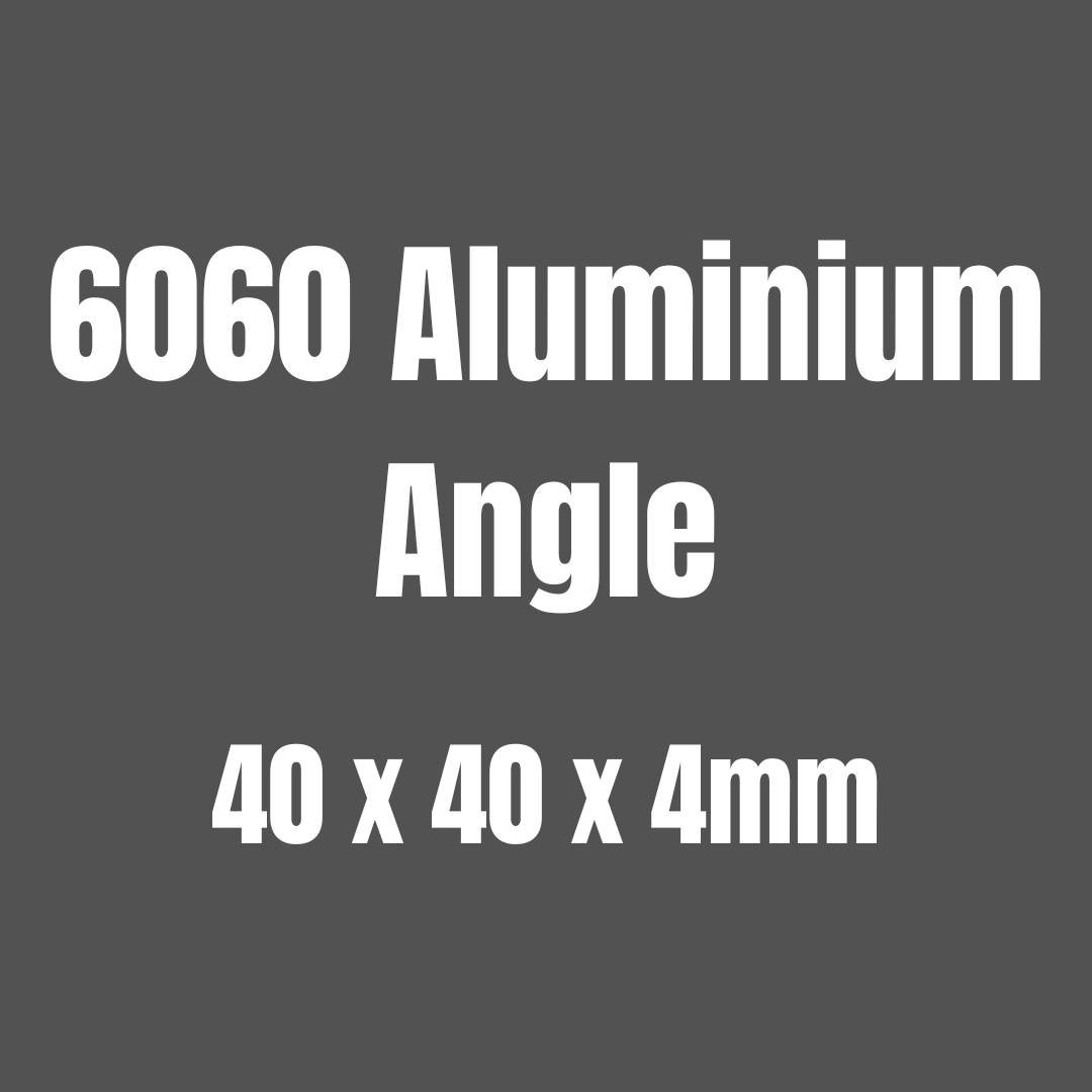 Aluminium 6060 angle 40x40x4mm