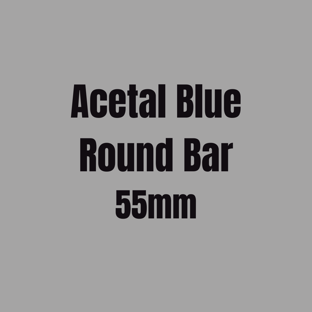 Acetal Blue Round Bar 55mm