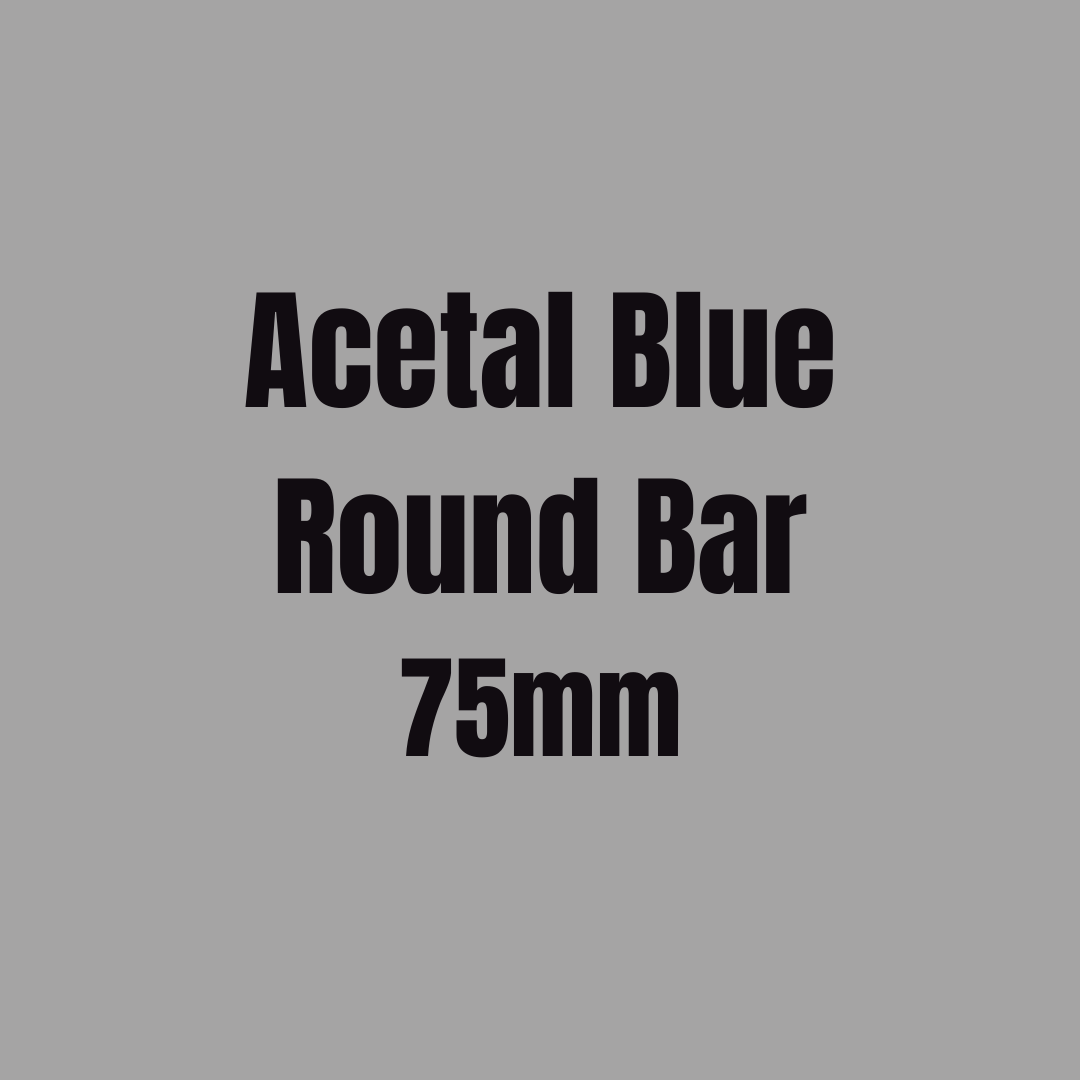 Acetal Blue Round Bar 75mm