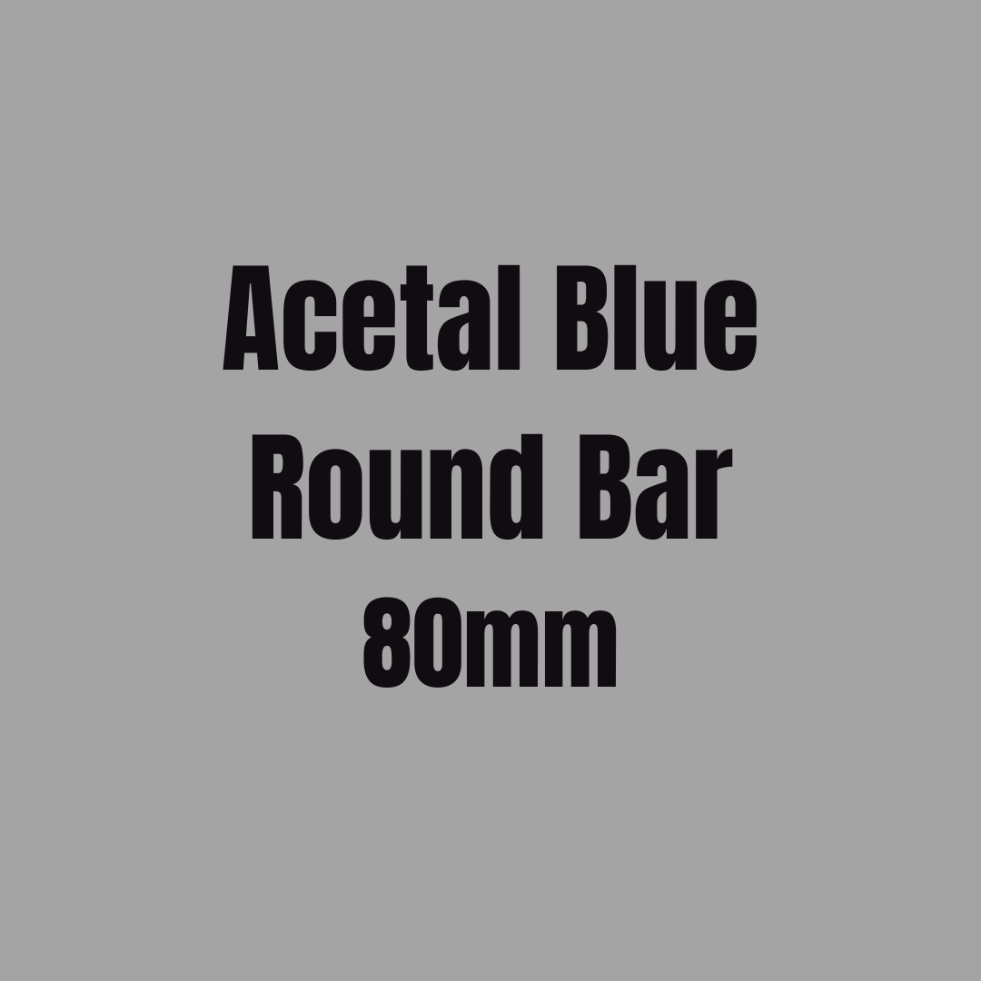 Acetal Blue Round Bar 80mm