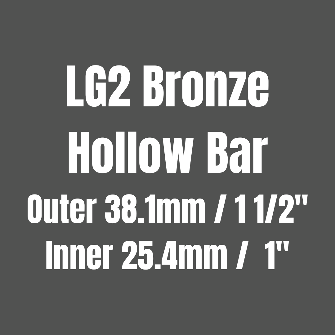 Bronze LG2 Hollow Round Bar 38.1x25.4mm