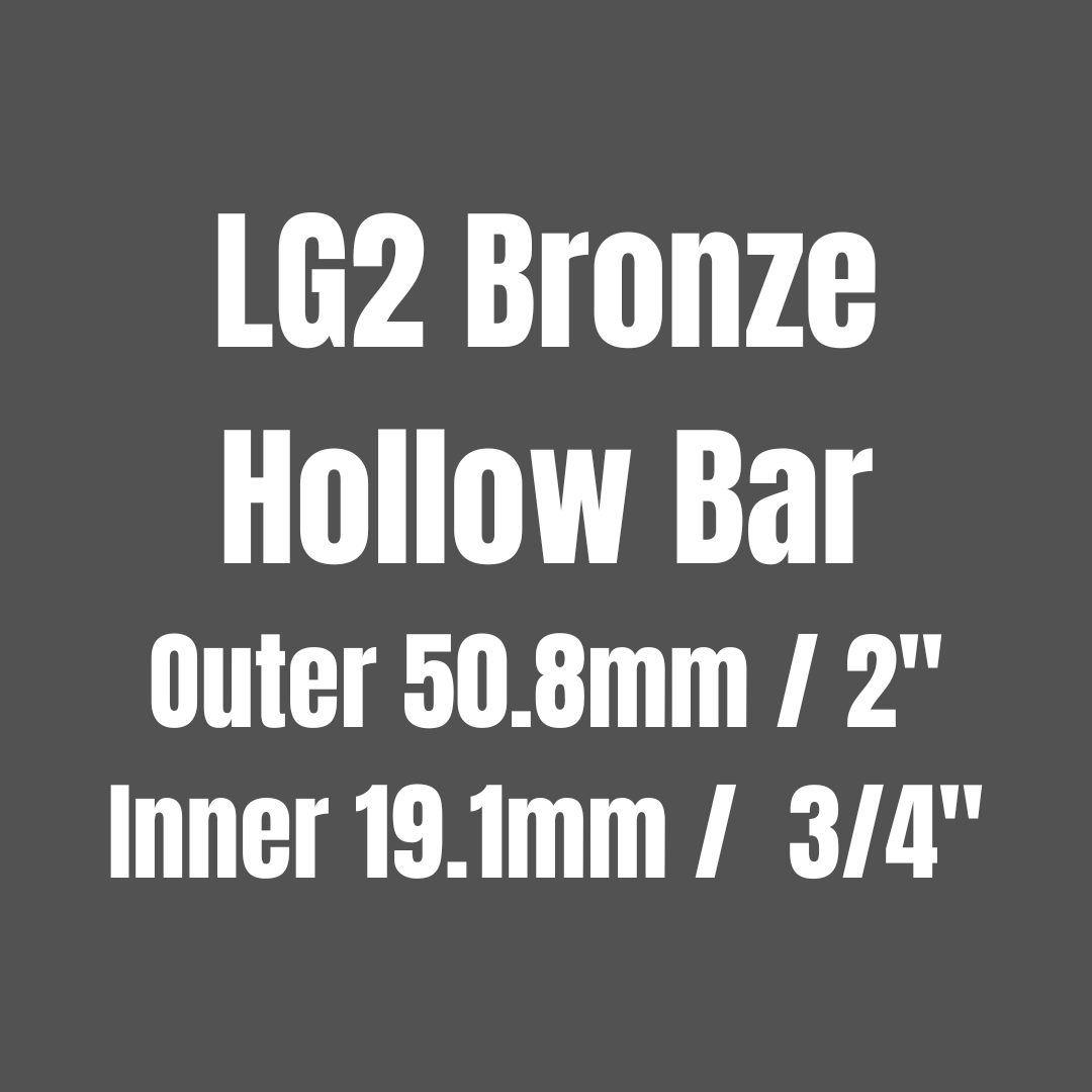 Bronze LG2 Hollow Round Bar 50.8x19.1mm