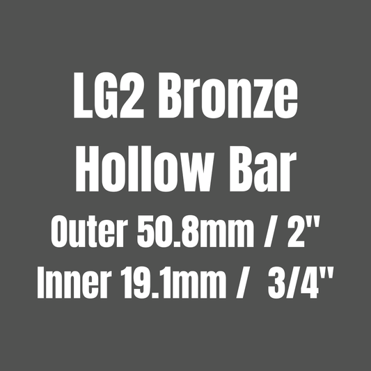 Bronze LG2 Hollow Round Bar 50.8x19.1mm