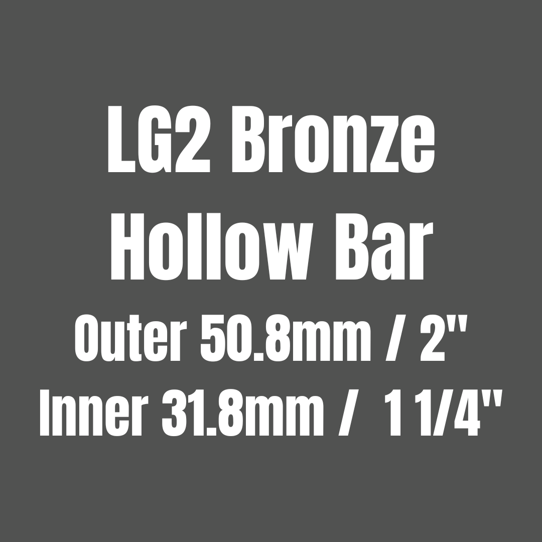 Bronze LG2 Hollow Round Bar 50.8x31.8mm