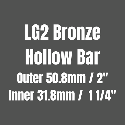 Bronze LG2 Hollow Round Bar 50.8x31.8mm