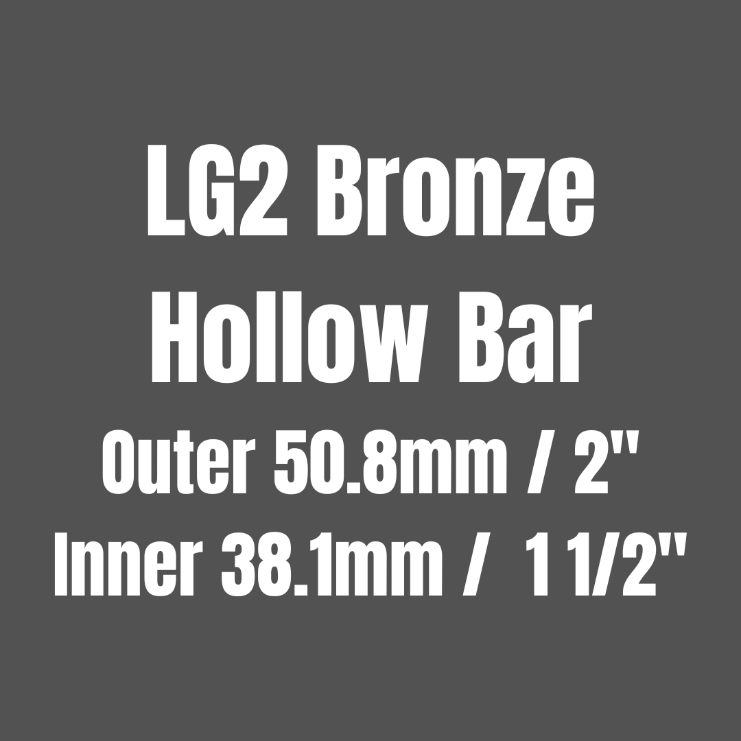 Bronze LG2 Hollow Round Bar 50.8x38.1mm