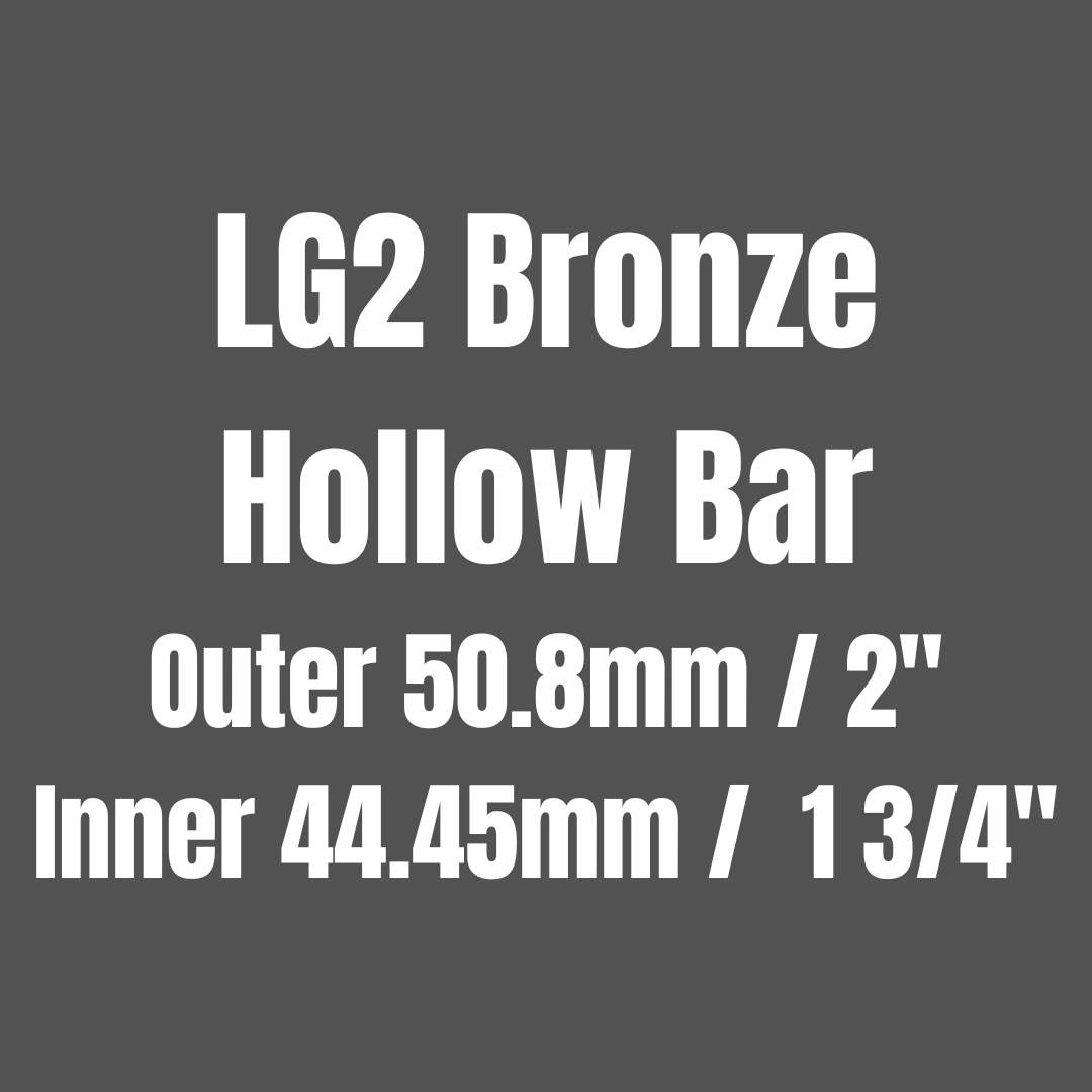 Bronze LG2 Hollow Round Bar 50.8x44.45mm