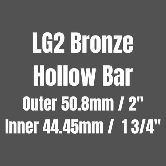 Bronze LG2 Hollow Round Bar 50.8x44.45mm