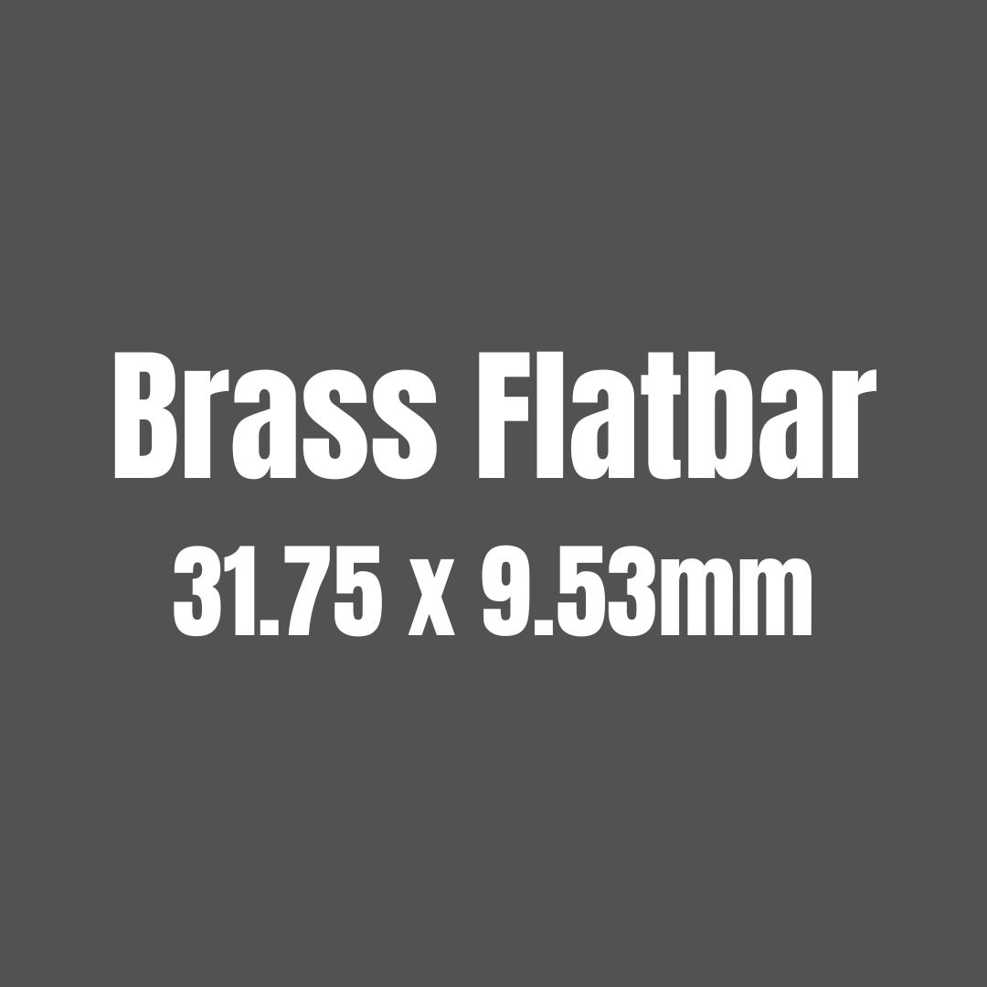 Brass 385 Flat Bar 31.75 x 9.53mm