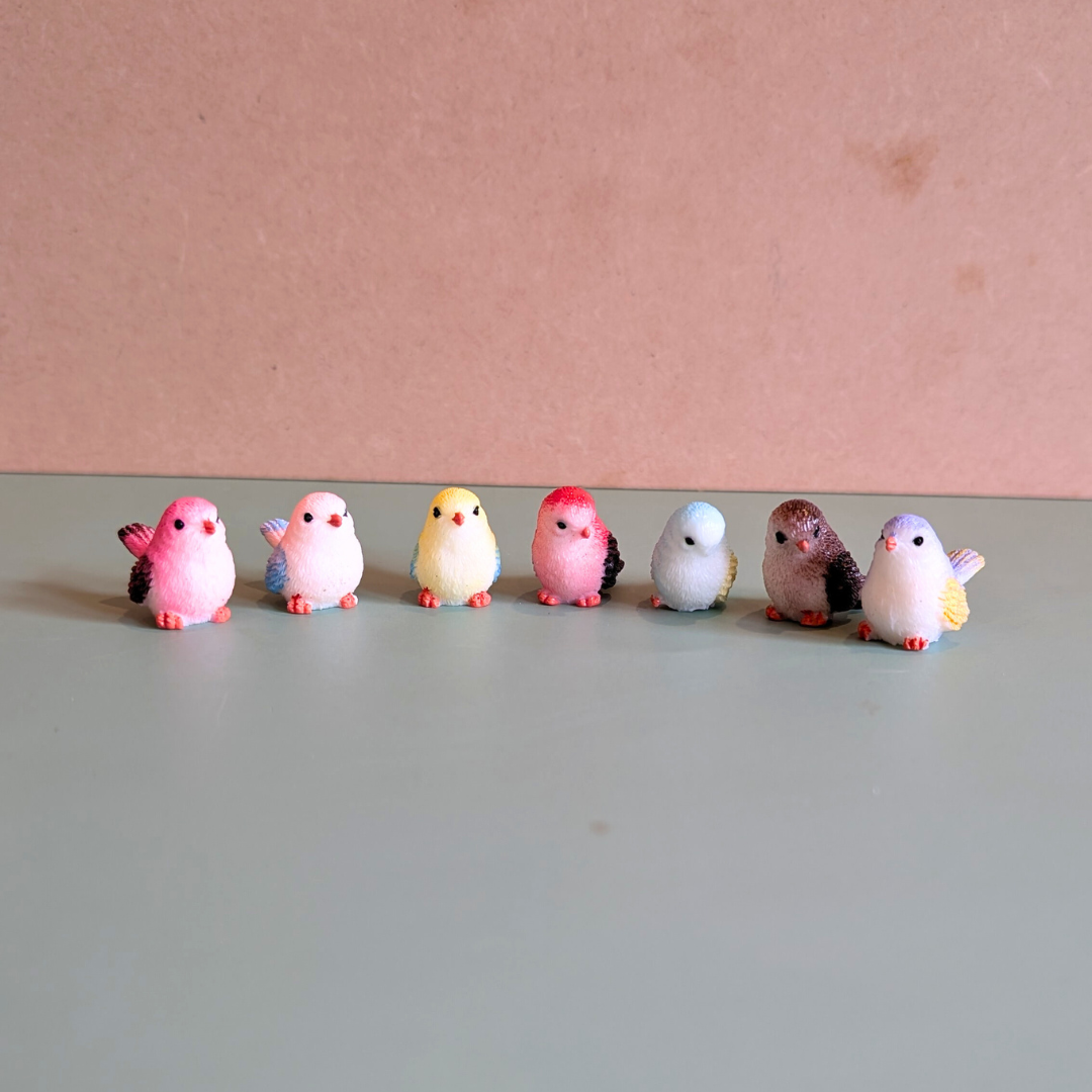 Resin Birds Terrarium Decoration