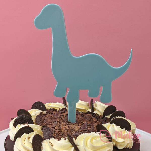 Dinosaur Brachiosaurus Cake Topper | Pastels & Solids