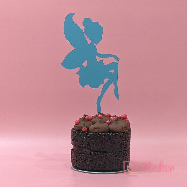 Fairy Cake Topper 2 | Mirror & Glitter