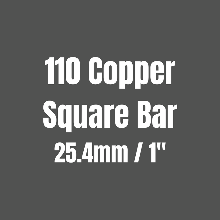 Copper 110 Square Bar – Maker Supplies