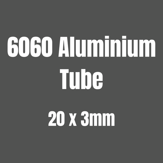 Aluminium 6060 Tube 20x3mm