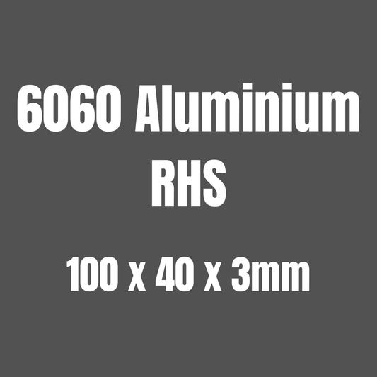 Aluminium 6060 RHS 100x40x3mm