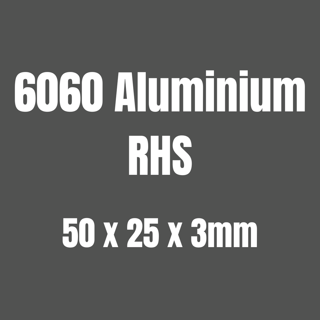 Aluminium 6060 RHS 50x25x3mm