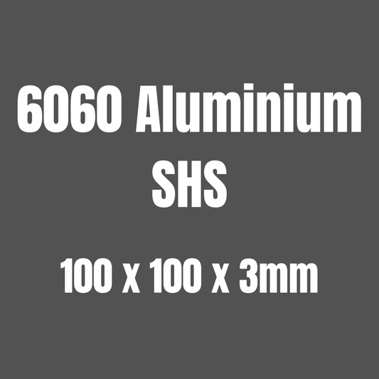 Aluminium 6060 SHS 100x100x3mm