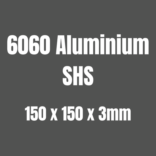 Aluminium 6060 SHS 150x150x3mm