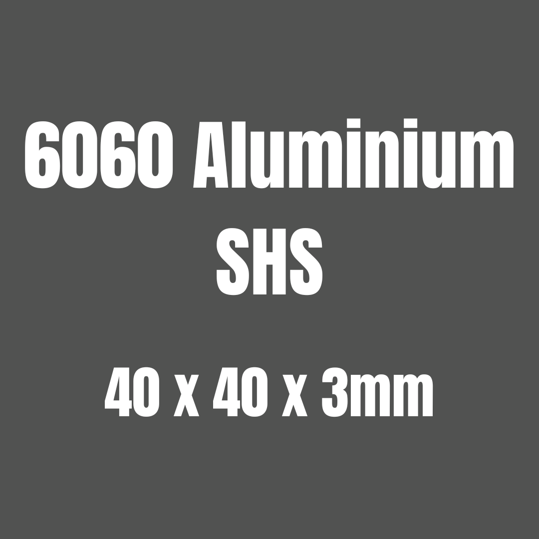 Aluminium 6060 SHS 40x40x3mm