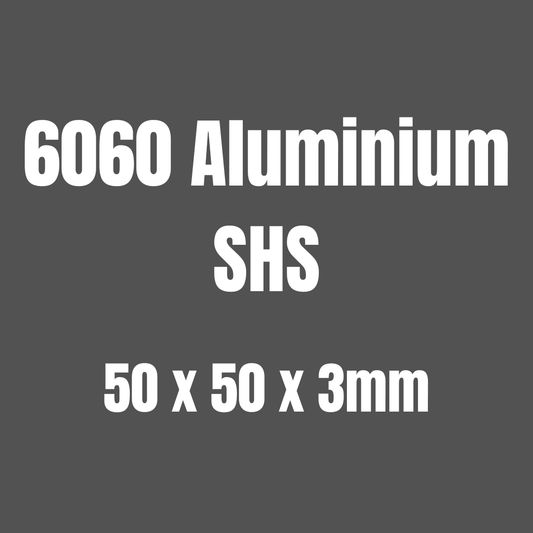 Aluminium 6060 SHS 50x50x3mm