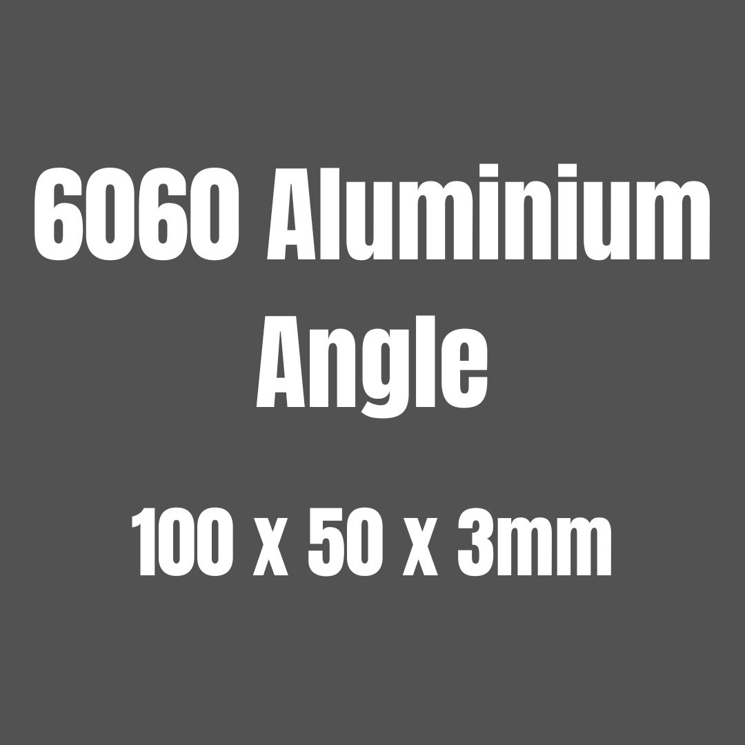 Aluminium 6060 angle 100x50x3mm