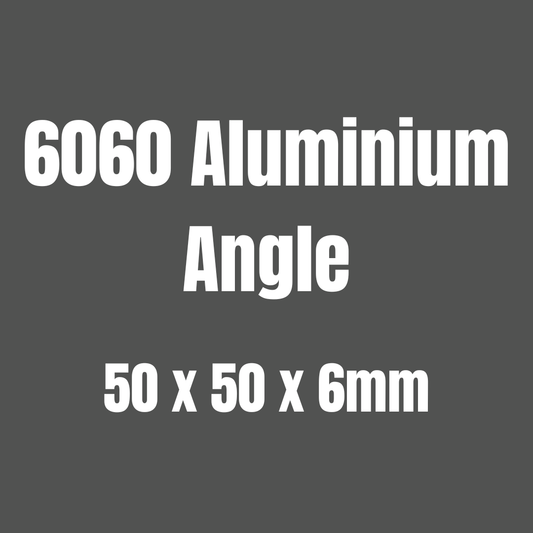 Aluminium 6060 angle 50x50x6mm