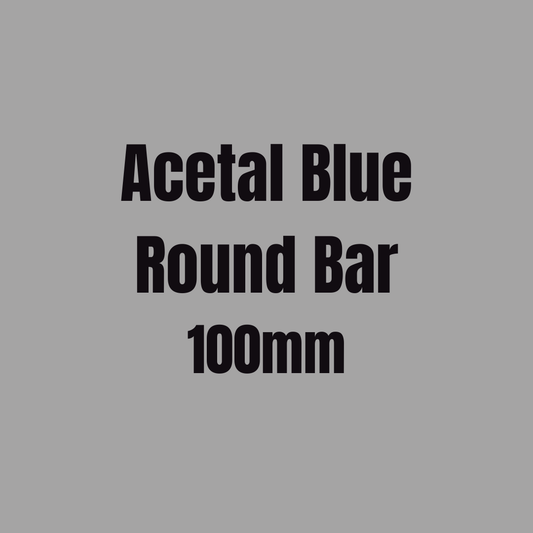 Acetal Blue Round Bar 100mm