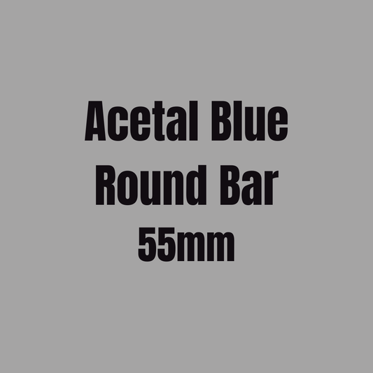 Acetal Blue Round Bar 55mm