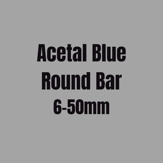 Acetal Blue Round Bar up to 50mm