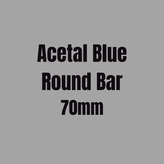 Acetal Blue Round Bar 70mm