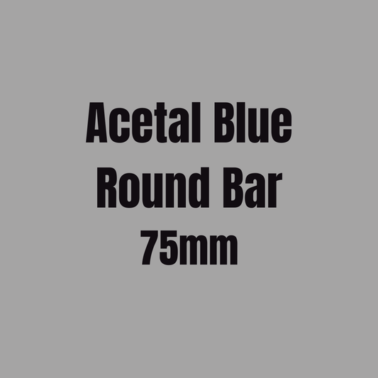 Acetal Blue Round Bar 75mm