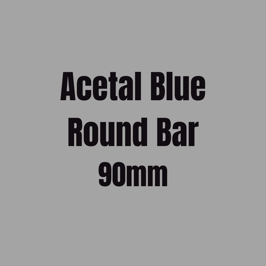 Acetal Blue Round Bar 90mm