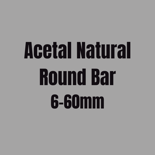 Acetal Natural Round Bar up to 60mm