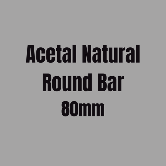 Acetal Natural Round Bar 80mm