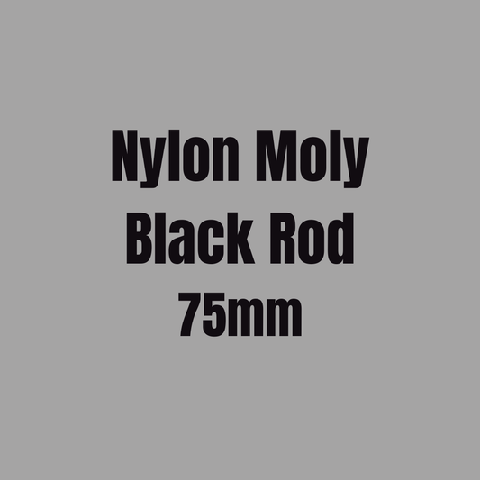 Nylon Moly Black Rod 75mm
