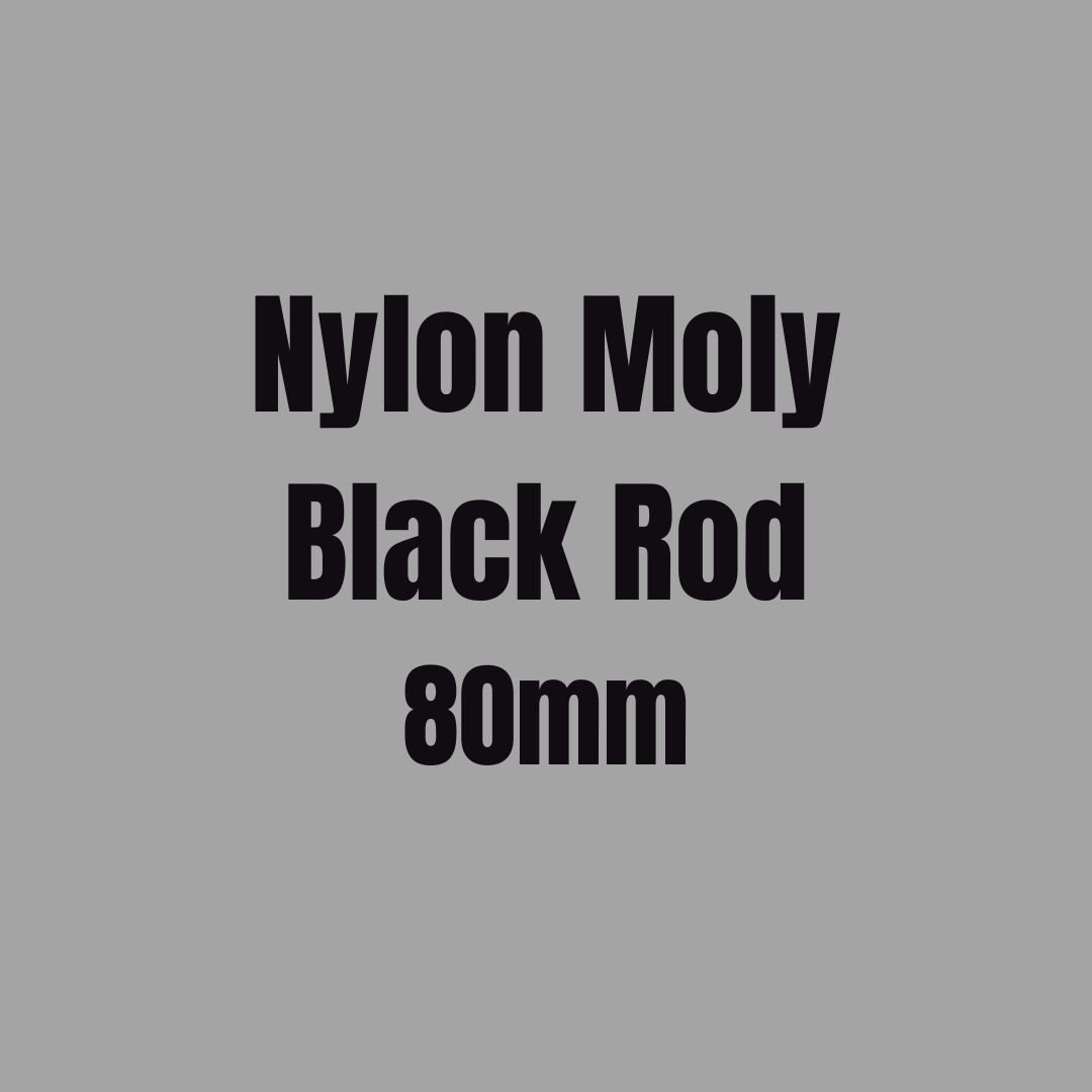 Nylon Moly Black Rod 80mm