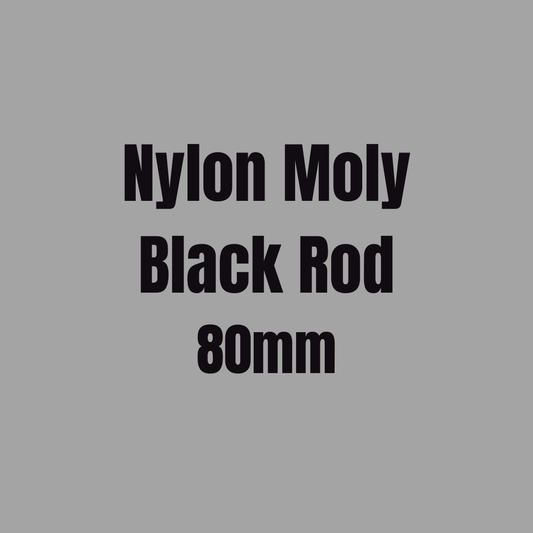 Nylon Moly Black Rod 80mm