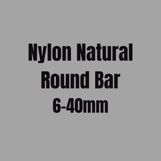 Nylon Natural Round Bar up to 40mm