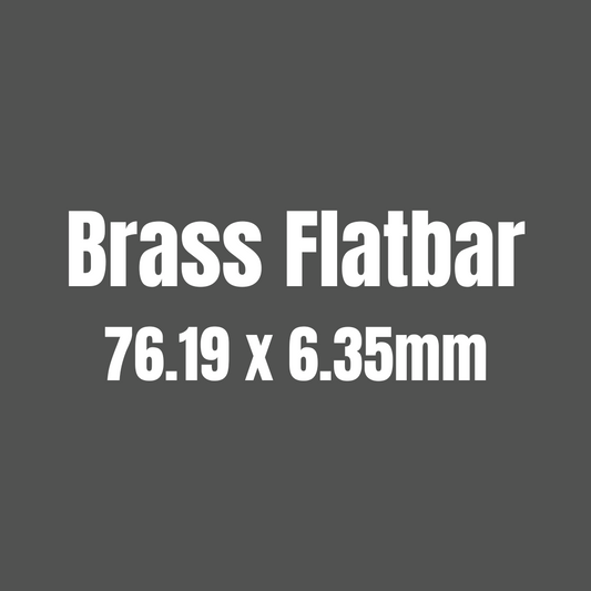 Brass 385 Flat Bar 76.19 x 6.35mm