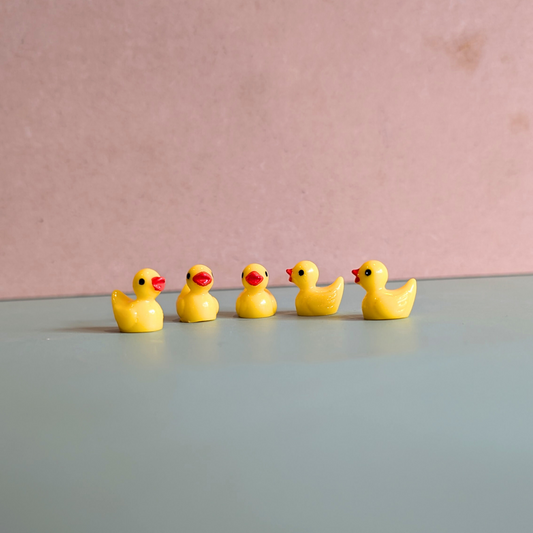 Mini Yellow Duck Terrarium Decoration