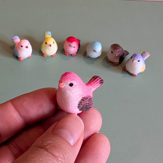 Resin Birds Terrarium Decoration