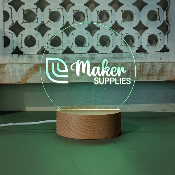 Round Base Led Light Insert Circle | LED Light Insert – Maker Supplies