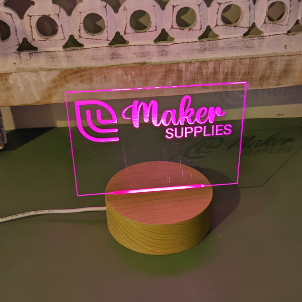 Rectangle (Landscape) | LED Light Insert – Maker Supplies