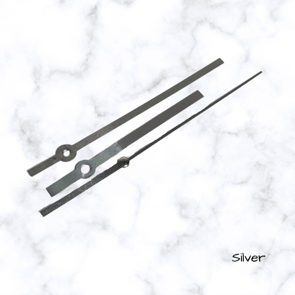 Clock Hand Pin Clock Hands & Mechanism | Silver – Maker Supplies
